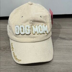 Simply‎ Southern Corduroy Dog Mom Cap - Tan and Gold